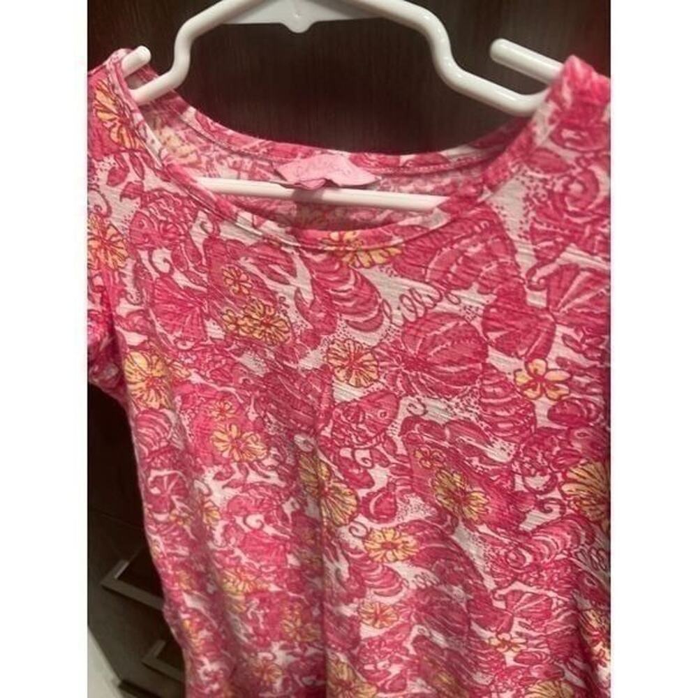 Lilly pulitizer pink yellow girl floral‎ dress XL